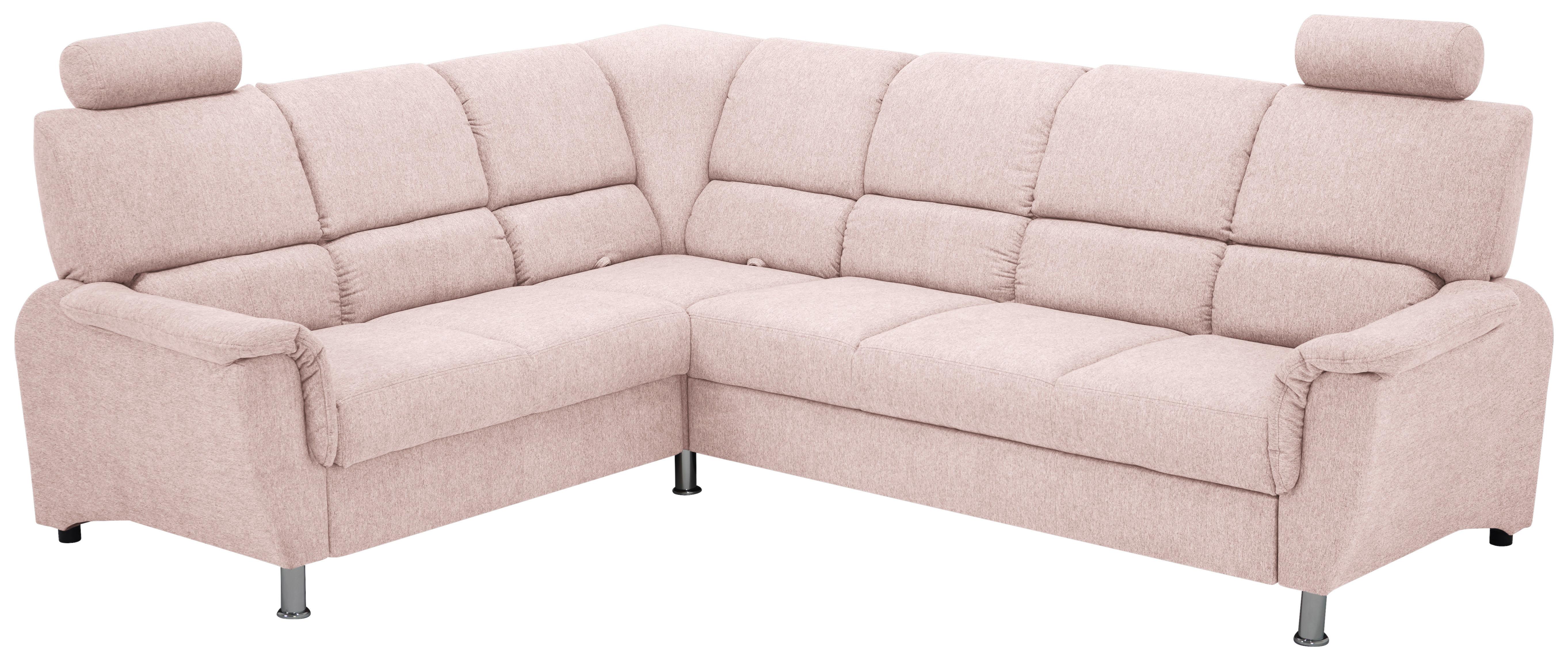 Sedačka MARSYLIA, levá, růžová - růžová, Design (219/270cm) - MID.YOU