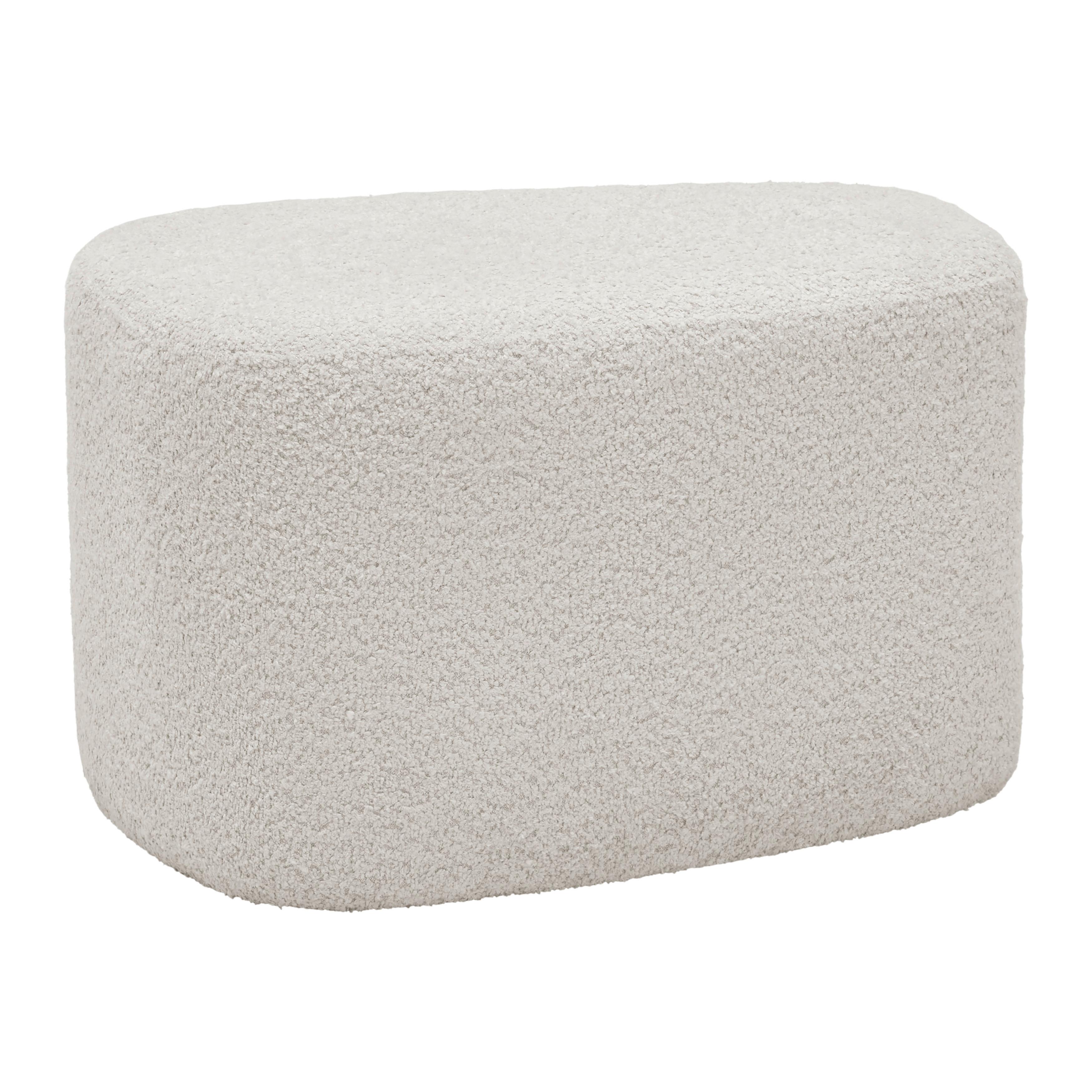 Hocker Stony Beige - béžová, Modern, kompozitné drevo/textil (61/48/36cm) - Premium Living