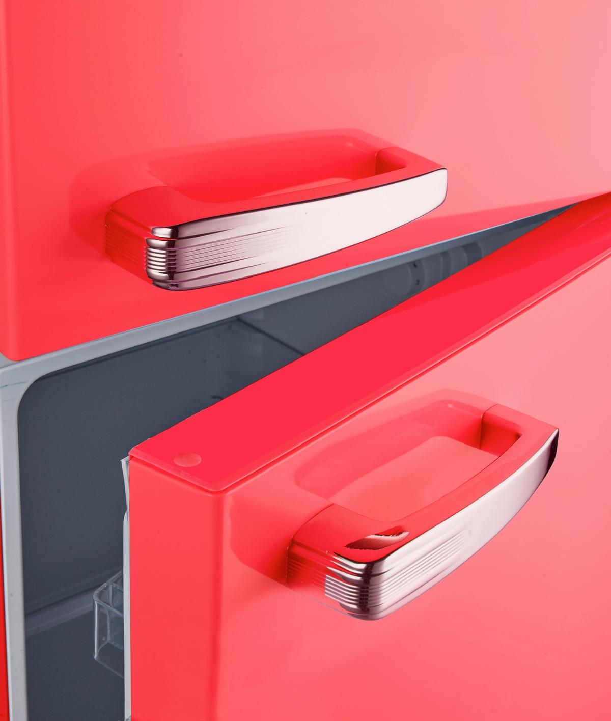 Kühl-Gefrier-Kombination Gk210-2 Fr Rot - Rot, Trend, Kunststoff/Metall (54/143/54,5cm) - PKM