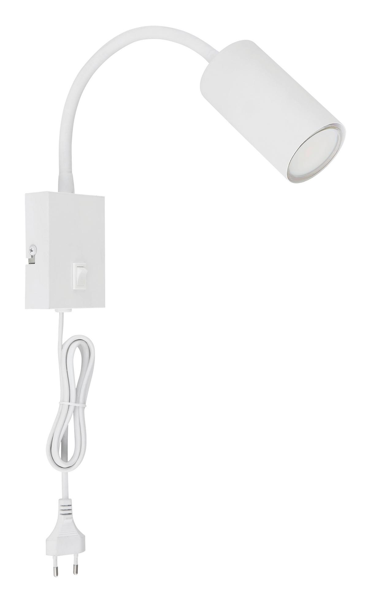 NÁSTĚNNÉ BODOVÉ SVÍTIDLO WITMO2 - bílá, Moderní, kov (7/44cm) - Mömax