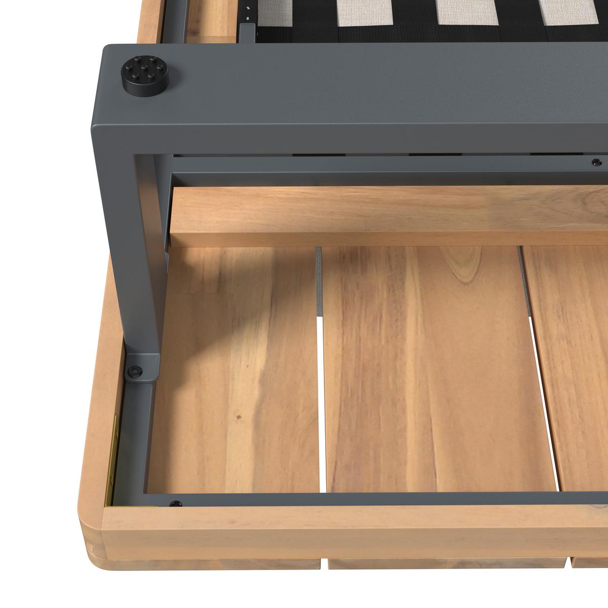 TERASOVÁ SEDACIA SÚPRAVA GABRIEL - farba akácie, Natur, kov/drevo - Mömax