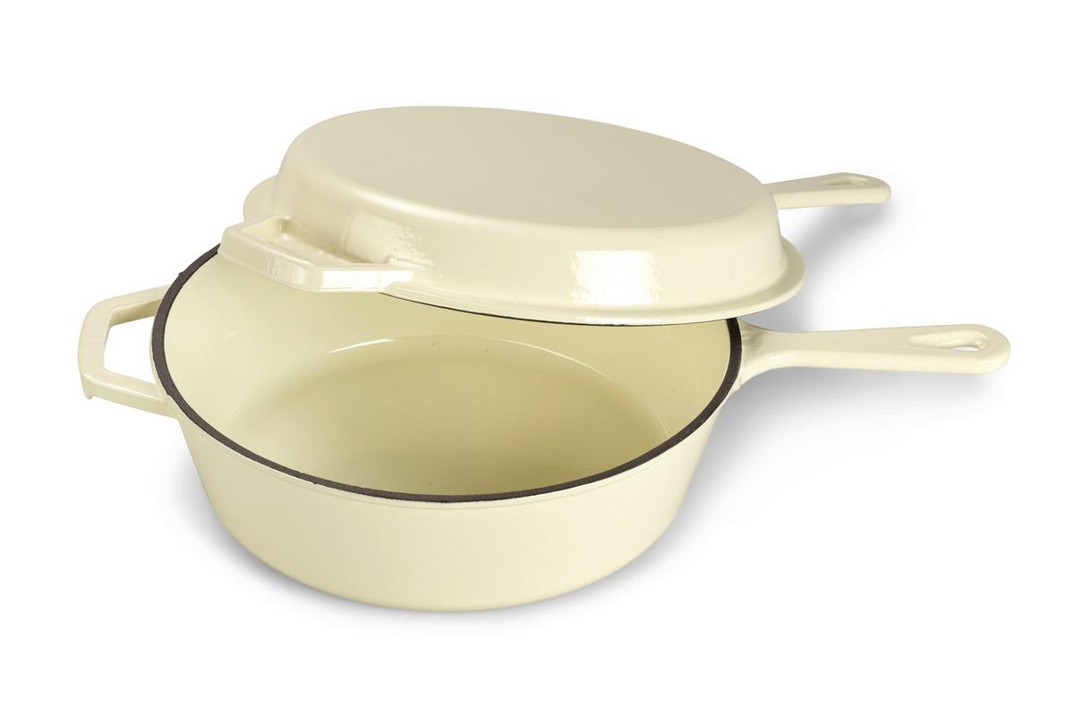 SADA HRNCŮ 2-dilná - krémová, Basics, kov (26,5cm) - Echtwerk