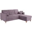 ECKSOFA Bergen - Flieder/Naturfarben, Design, Textil (231/160cm) - Luca Bessoni