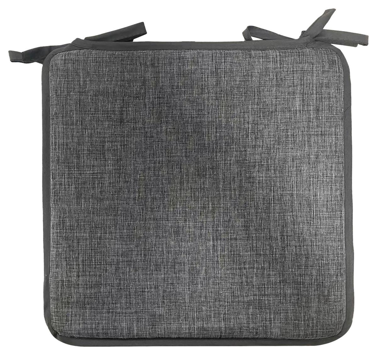 Sitzkissen Xenia - 4er Pack - Anthrazit, MODERN, Textil (36/36/2cm) - Luca Bessoni