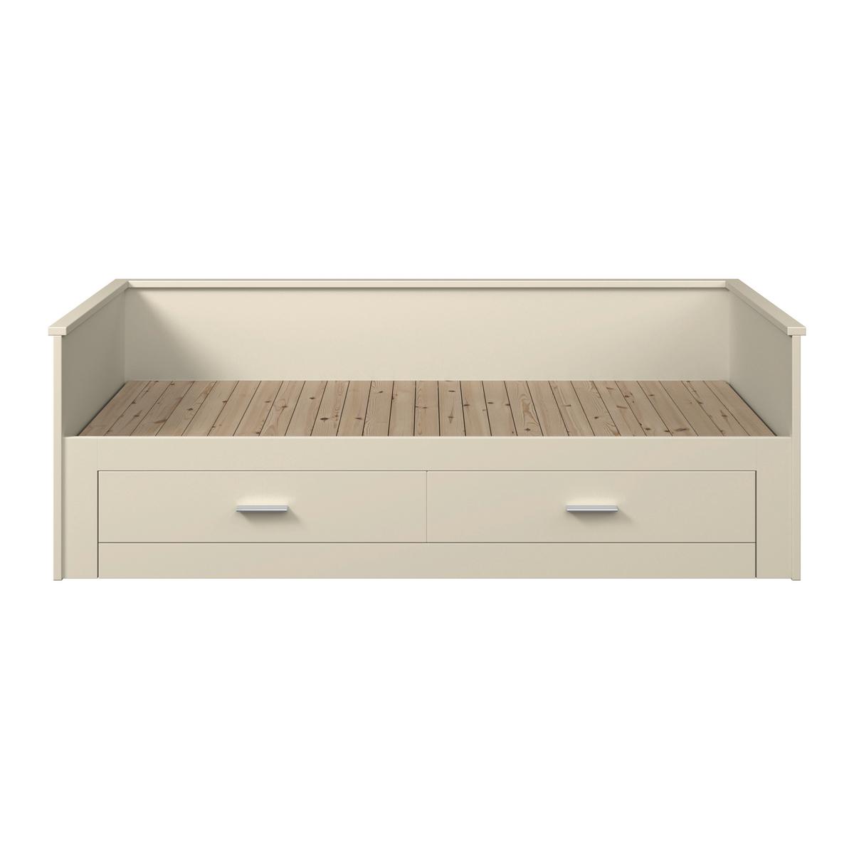 Posteľ s výsu.lôžkom HONEY NEW dekor kašmír lakovaný - kašmírová, Romantik / Landhaus, drevo/kompozitné drevo (90-180/200cm) - Mömax