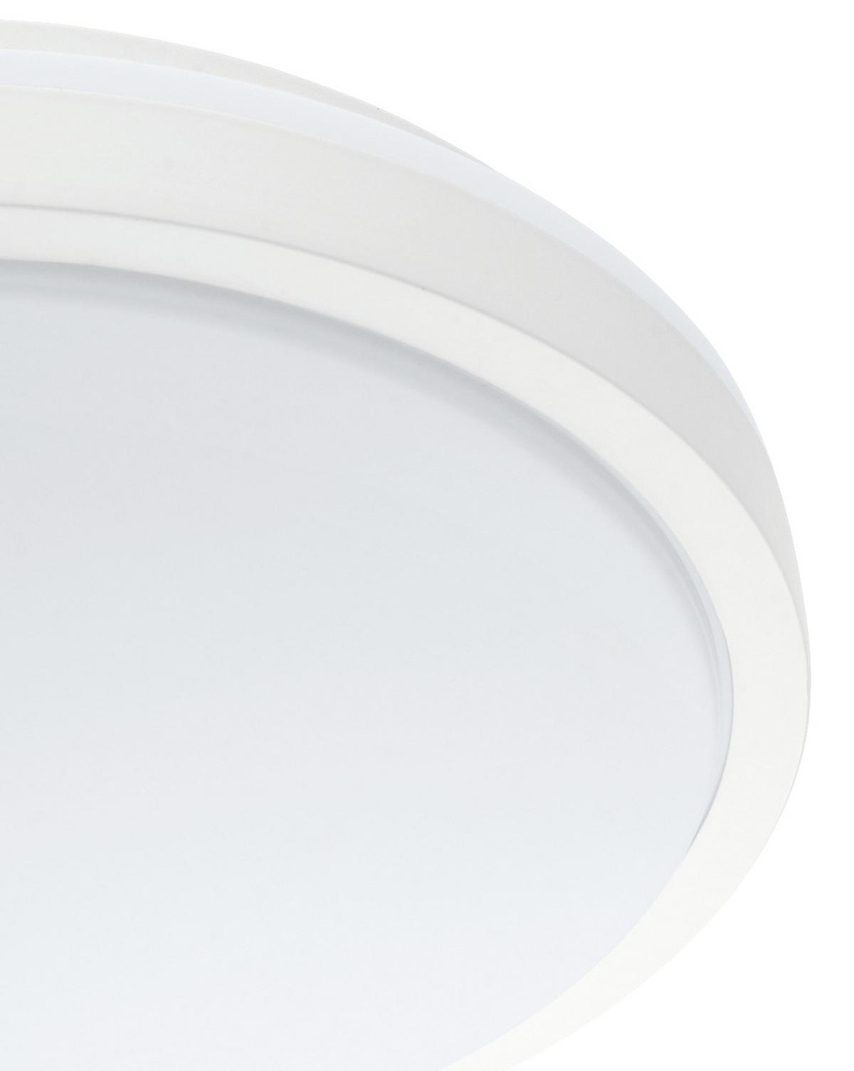 Led-deckenleuchte Competa 1 Ø 24,5 Cm - Weiß, MODERN, Kunststoff/Metall (24,5/5,5cm)
