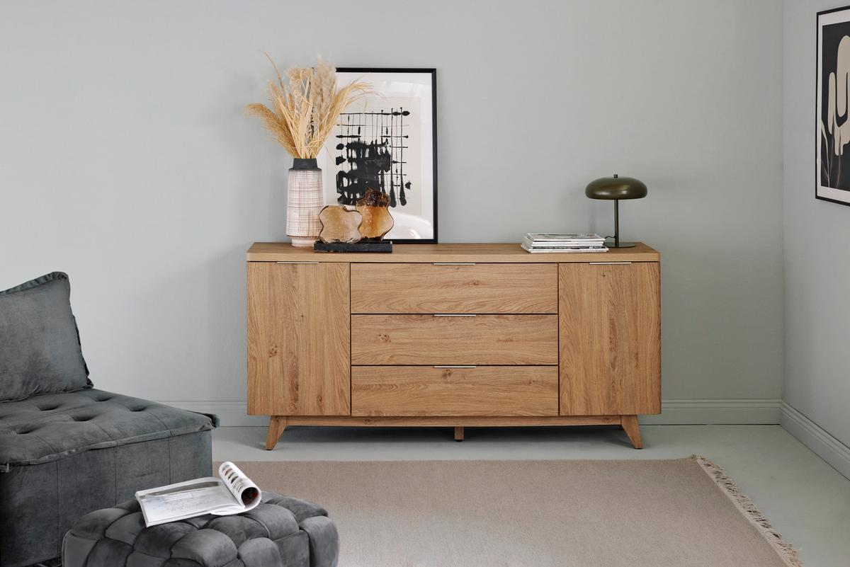 Sideboard Libre Sb 150 Eichefarben B: 150 Cm - Eichefarben, MODERN, Holzwerkstoff (150/77/39cm) - Livetastic