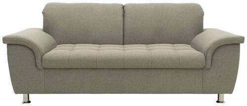 2-sitzer-sofa Franzi Armlehnen Silberfarben Webstoff - Chromfarben/Graubraun, KONVENTIONELL, Textil (190/81/105cm) - MID.YOU