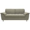 2-sitzer-sofa Franzi Armlehnen Silberfarben Webstoff - Chromfarben/Graubraun, KONVENTIONELL, Textil (190/81/105cm) - MID.YOU