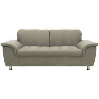 2-sitzer-sofa Franzi Armlehnen Silberfarben Webstoff - Chromfarben/Graubraun, KONVENTIONELL, Textil (190/81/105cm) - MID.YOU