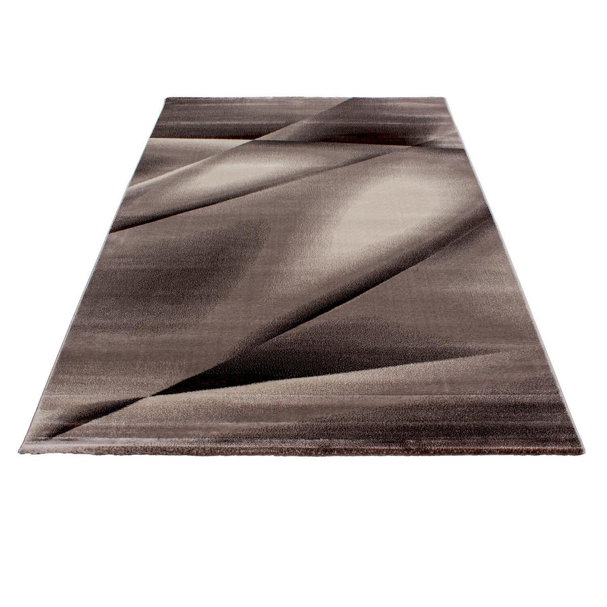 Flachwebteppich Miami - Braun, Design, Textil (140/200cm) - Novel