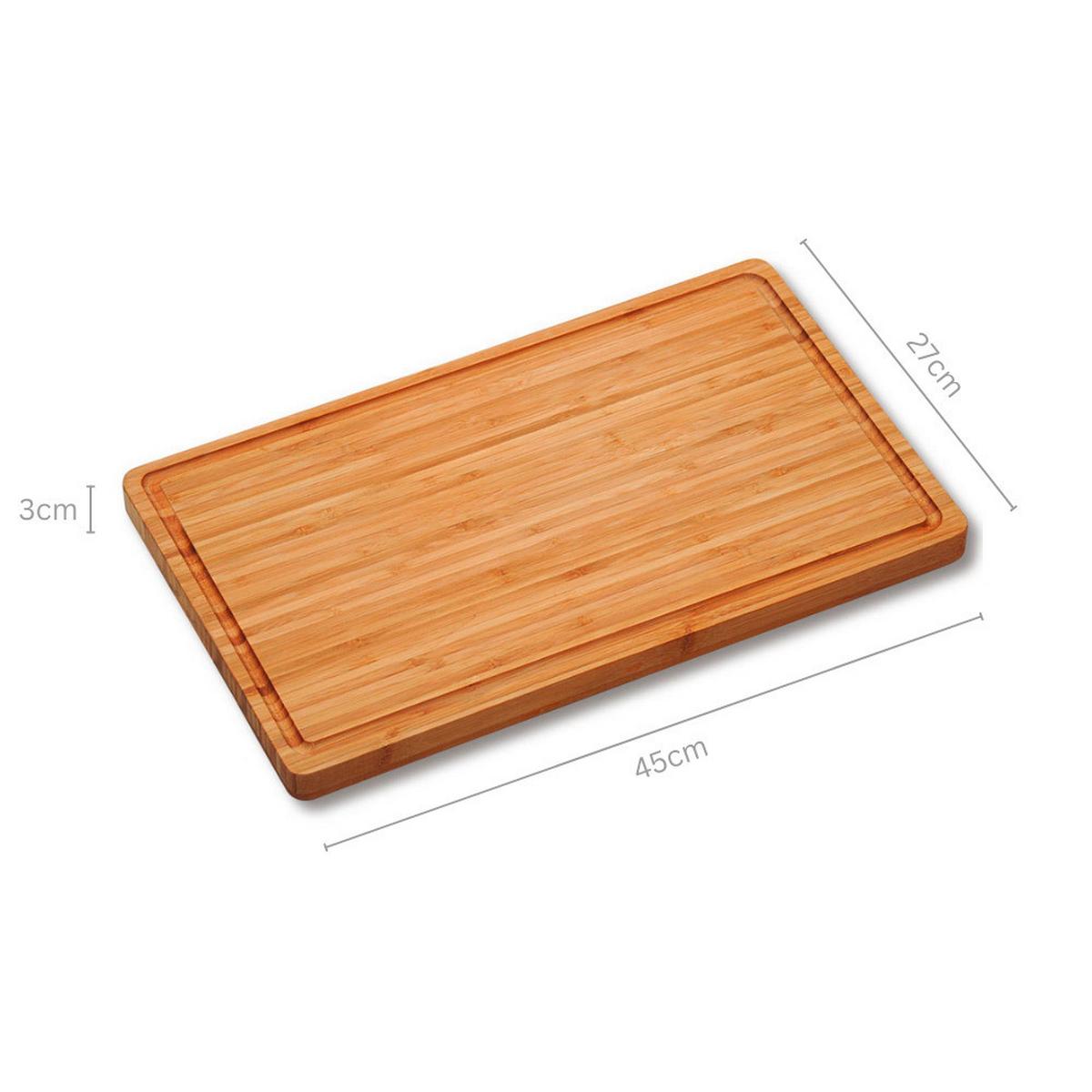 Schneidebrett Hellbraun L: 45 cm - Hellbraun, Basics, Naturmaterialien (45/27/3cm) - Kesper