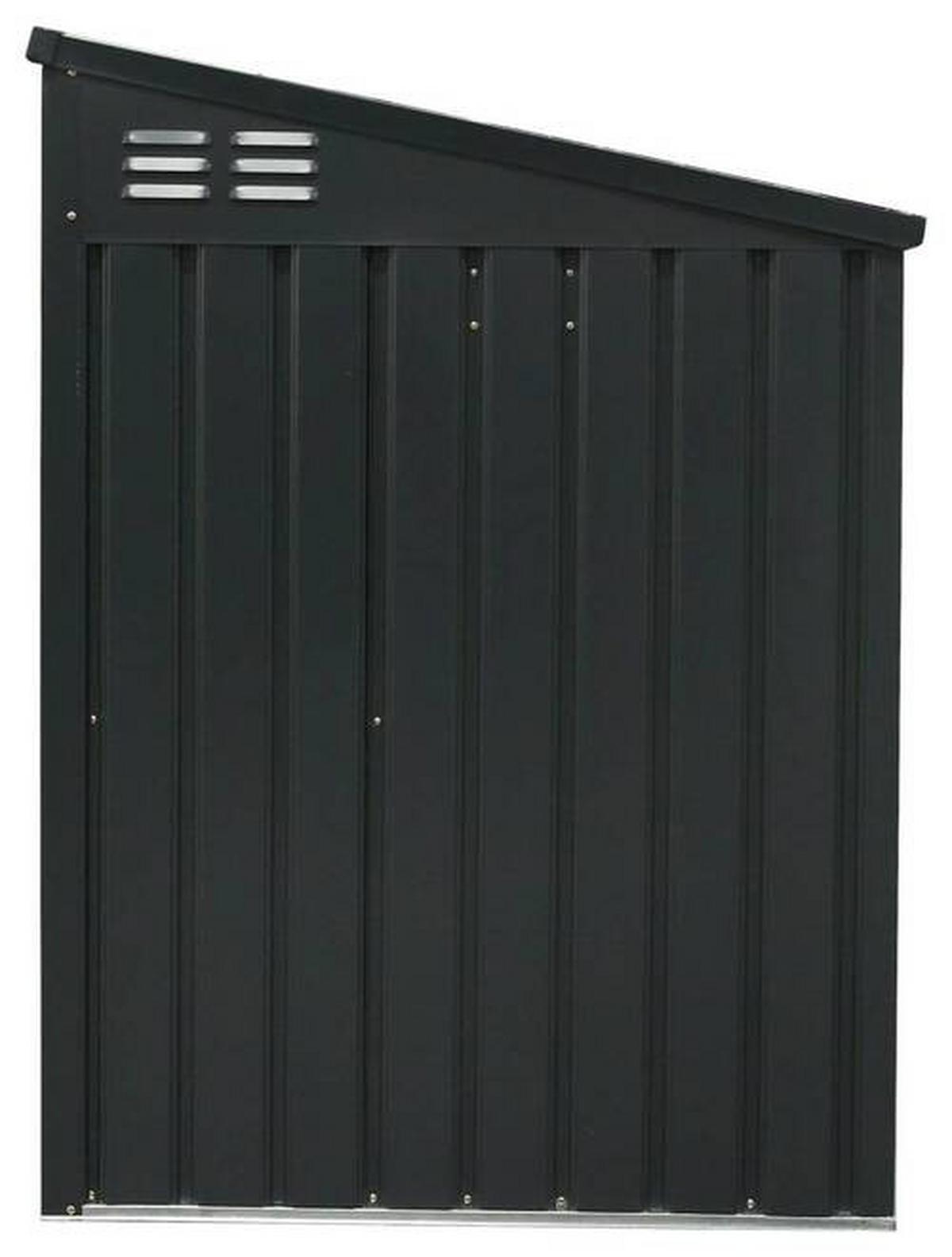 Box na odpadkové koše 240l, 5x3, kov - tmavě šedá, Basics, kov (172/131/100cm)