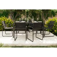 ZAHRADNÍ SESTAVA TANJA - šedá/tmavě šedá, Basics, kov/textil - Mömax