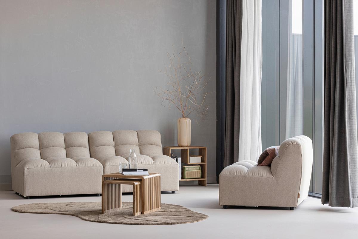 Beistelltischset Jasmijn Naturfarben B: 50-40 Cm - Naturfarben, Design, Holz (50-40/41-36/45-40cm)