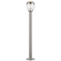 Led Außenleuchte Callisto 11 Watt Edelstahl - Klar/Silberfarben, Basics, Kunststoff/Metall (15/99cm) - Globo