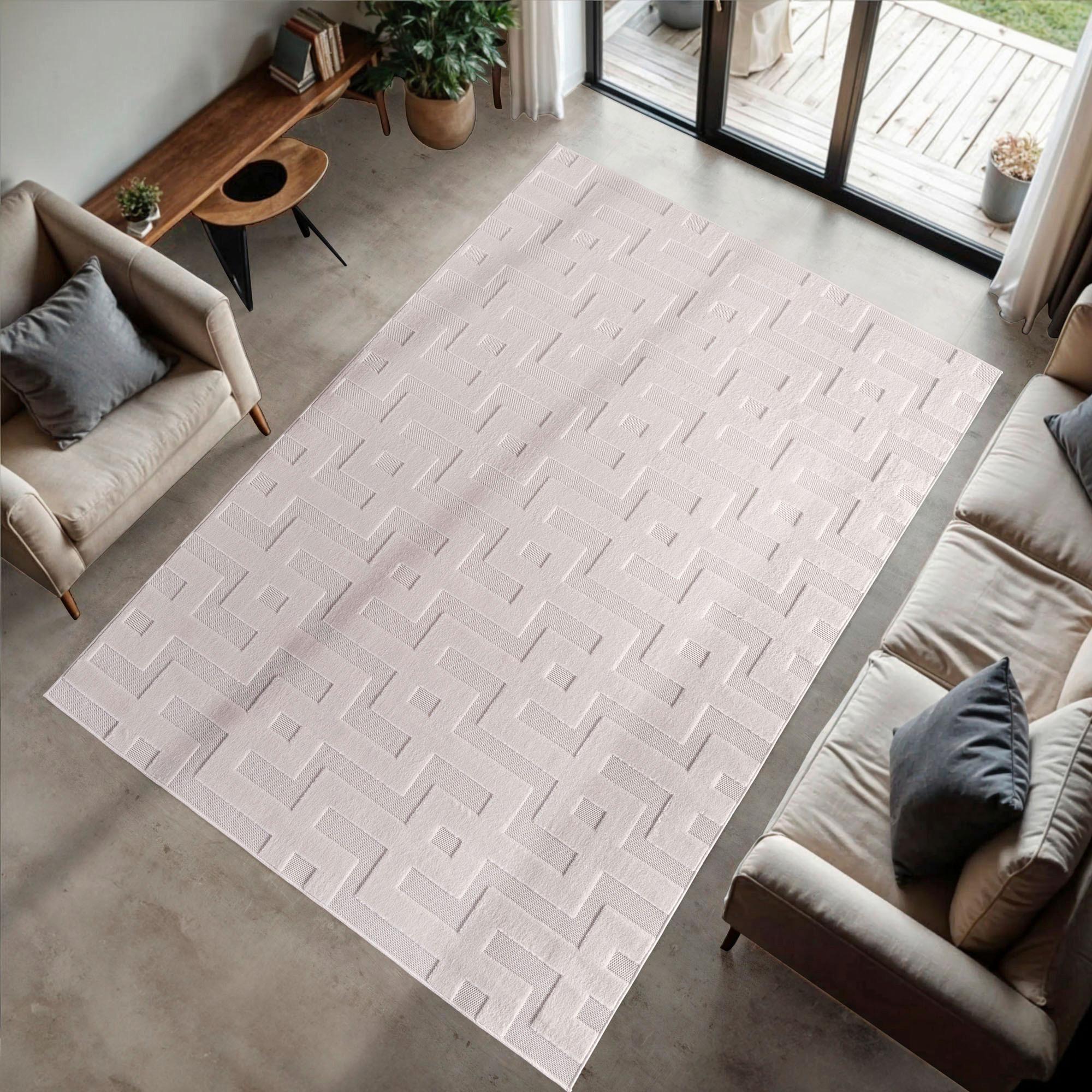 Flachwebteppich, Creme Doha - Creme, Basics, Textil (280/370cm)