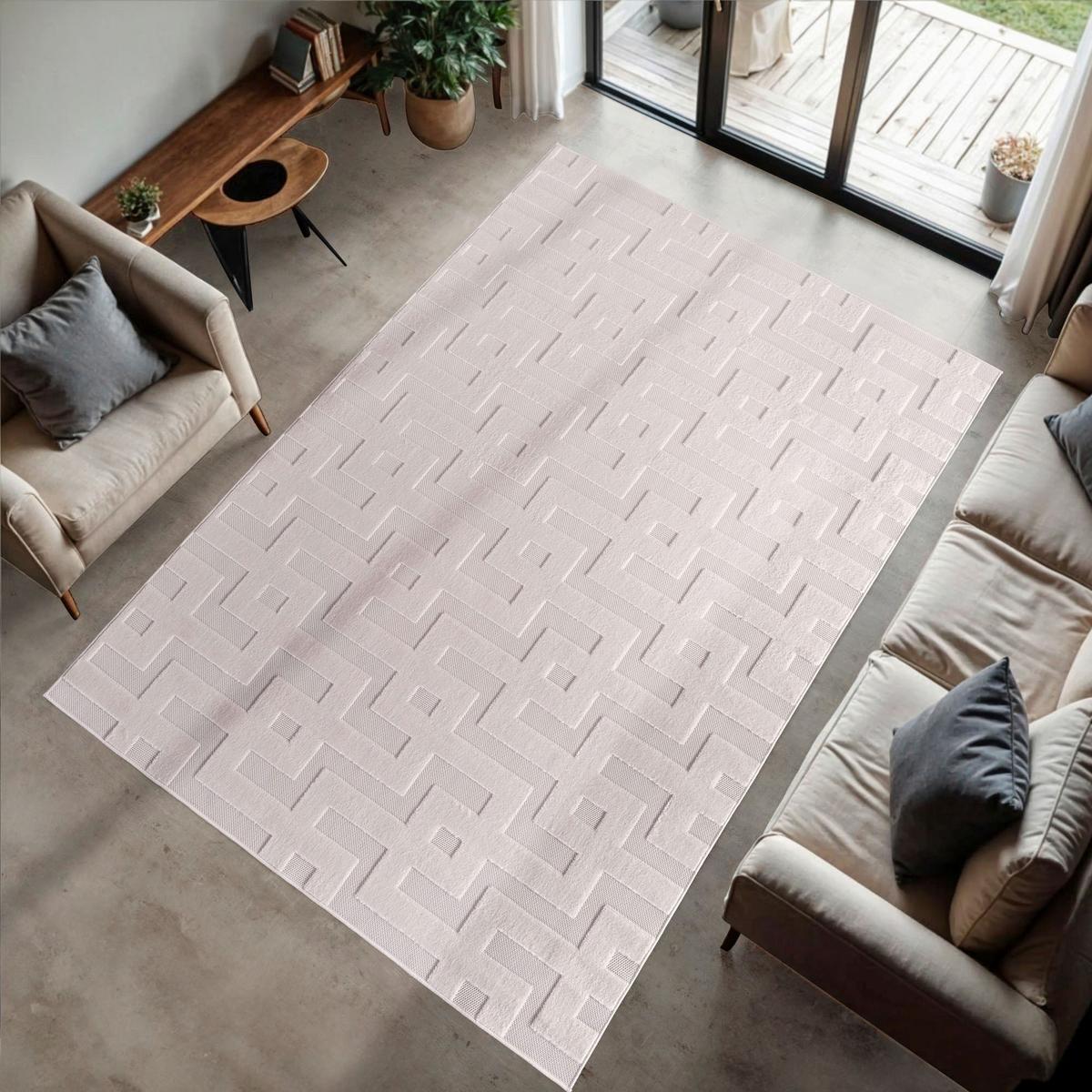Flachwebteppich, Creme Doha - Creme, Basics, Textil (80/150cm)