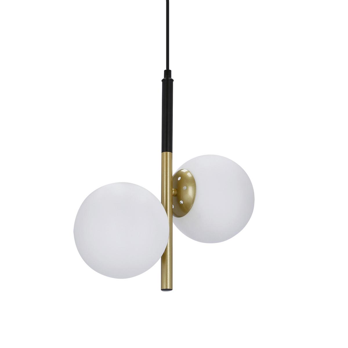 Hängeleuchte 32-01269 Duo - Goldfarben/Schwarz, Basics, Metall (32.5/15/115cm)