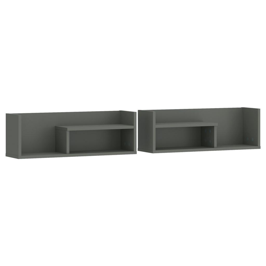 Wandboard Shirley Grau/Grün/Schwarz B: 140 cm
