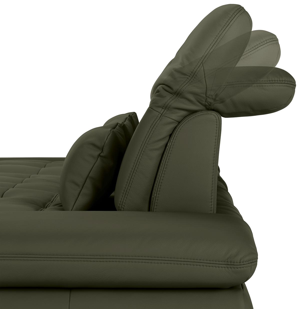 Rohová sedačka SANFINO, levá, antracitová pravá kůže - barvy chromu/antracitová, Konvenční, kov/kůže (199/305cm) - Premium Living
