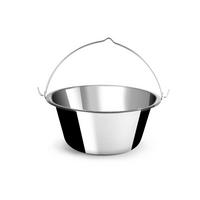 Rozsdamentes Bogrács Rozsdamentes - krómszínű, Basics, fém