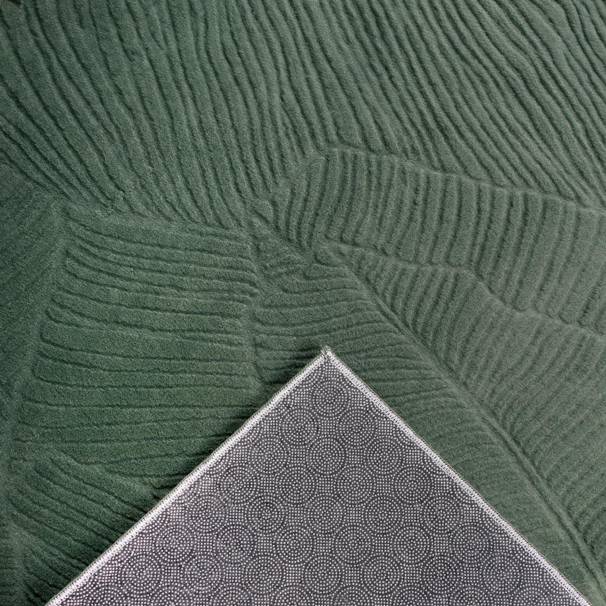 Webteppich Stilo - Grün, KONVENTIONELL, Textil (80/150cm)