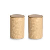 VORRATSDOSENSET Aprikose, D/H: ca. 10x15 cm - Aprikose, Basics, Keramik (10/15cm) - Zeller Present