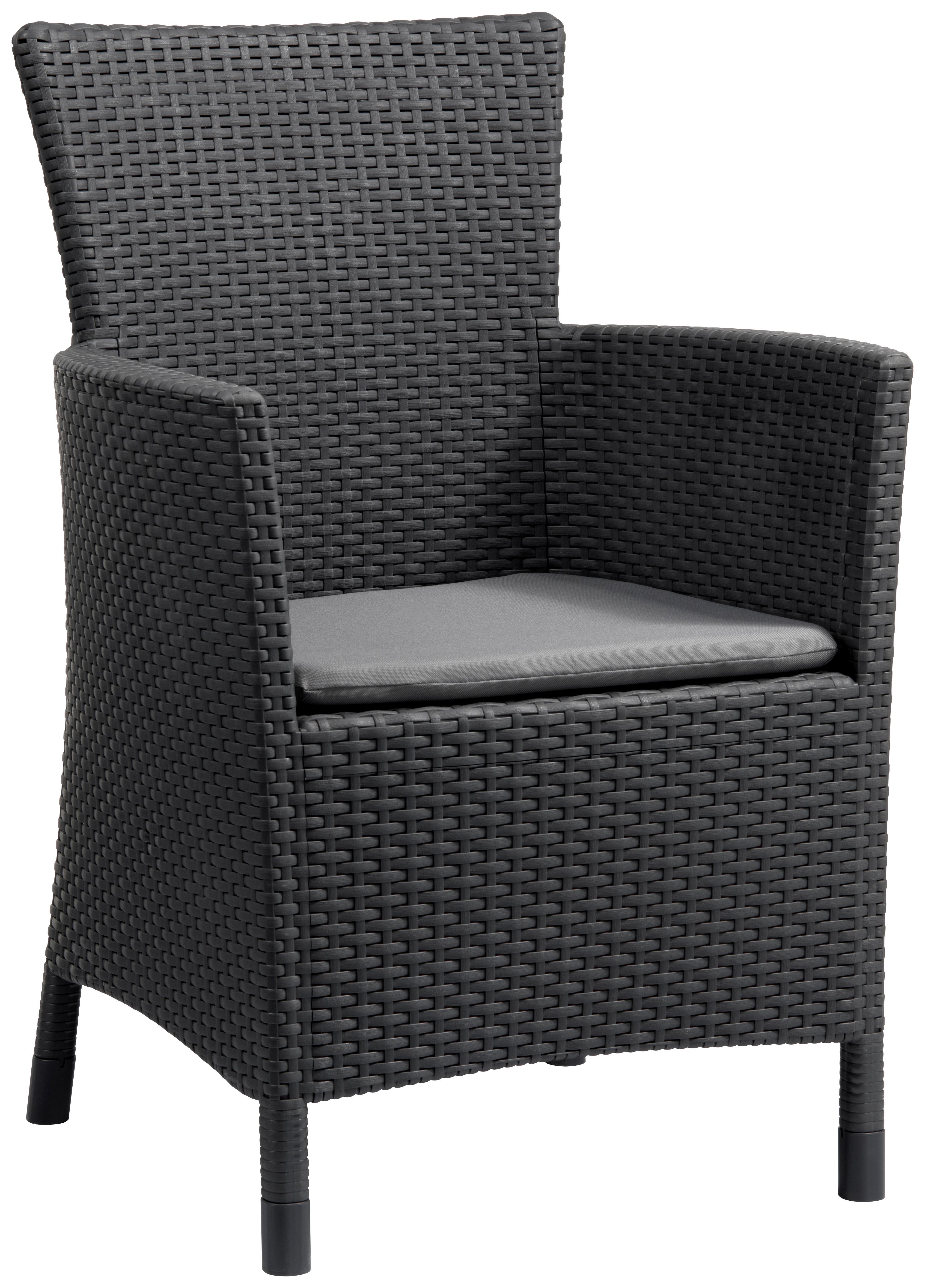 Gartensessel Iowa Polyrattan mit Polster