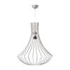 Hängeleuchte Chiara H: 60 cm 1-Flammig - Silberfarben, Trend, Metall (52/52/60cm) - Kayoom