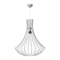 Hängeleuchte Chiara H: 60 cm 1-Flammig - Silberfarben, Trend, Metall (52/52/60cm) - Kayoom