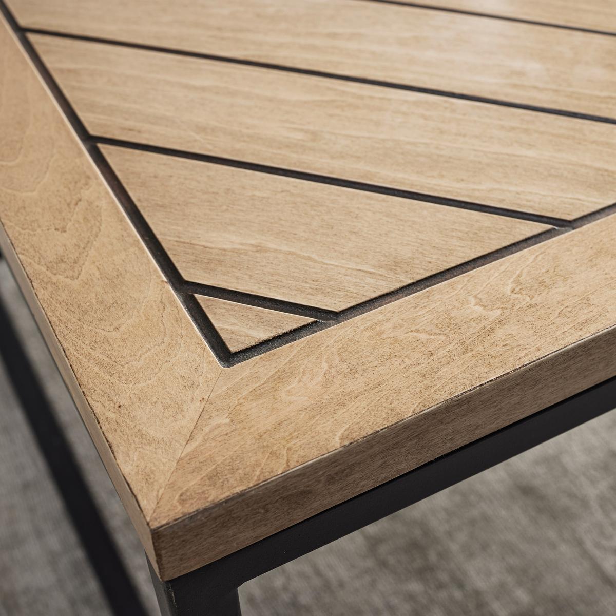 Konferenčný stolík CATALINA - čierna/farba duba, Modern, kov/drevo (120/60/40cm) - Livetastic