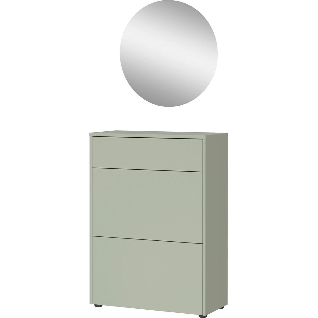 Garderobe GW-Binetto 2-teilig Grün/Eichefarben B: 70 cm