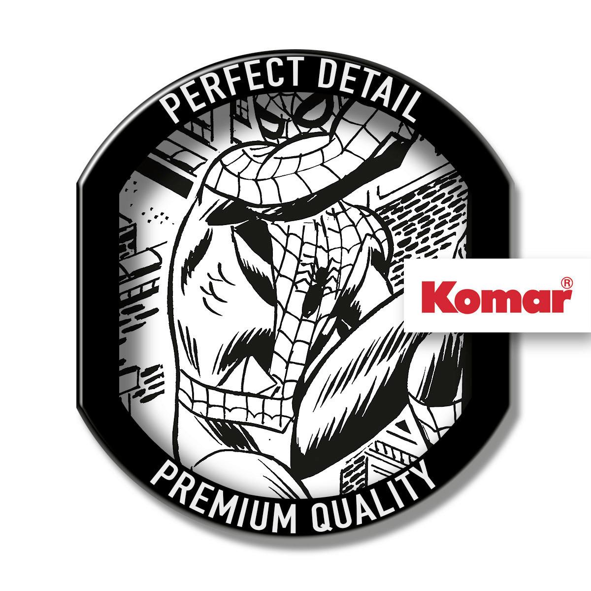 Fototapete Spider-Man Classic Climb - Schwarz/Weiß, Trend, Textil (100/200cm)