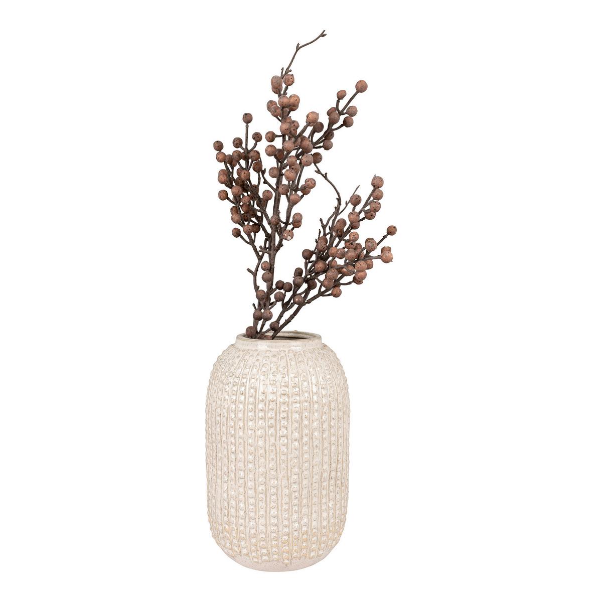 Vase Beige B: 16 cm - Beige, Design, Keramik (16/25.5/16cm)