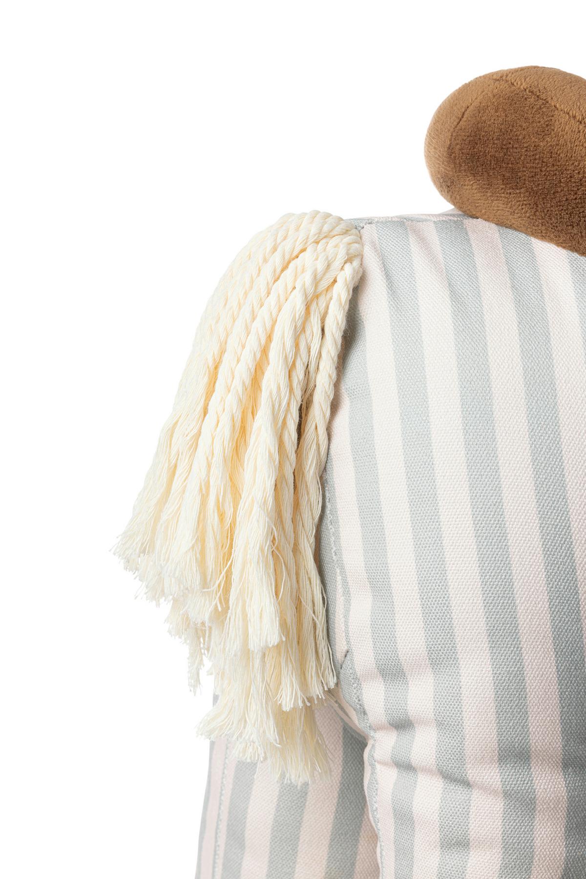 Schaukelpferd Lissi Echtholz, LxBxH: 68x30x56 cm - Multicolor, Basics, Holz/Textil (68/30/56cm) - BUNINO