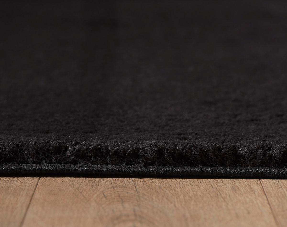 Hochflorteppich Catwalk - Schwarz, Basics, Textil (140/200cm) - Novel