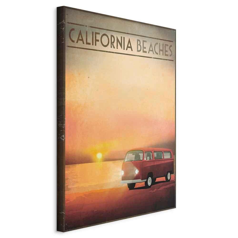 Leinwandbild California Multicolor B: 40 cm - Multicolor, Basics, Holzwerkstoff/Textil (40/60/1,2cm) - artgeist