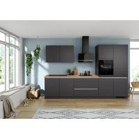 Küchenblock Ip 3150 - Eichefarben/Graphitfarben, Trend, Holzwerkstoff (340cm) - Impuls