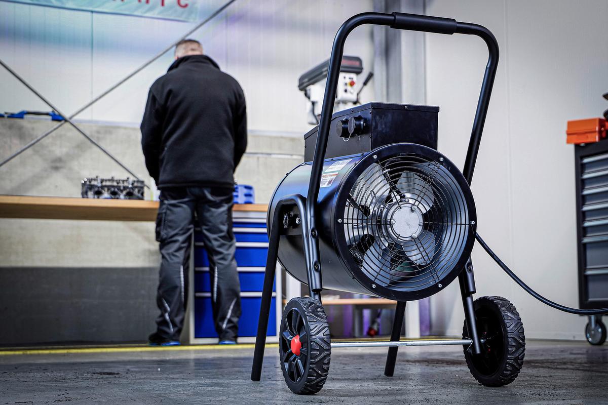 Heizlüfter 73374 - Rot/Schwarz, Basics (65,2/50,8/53,8cm)