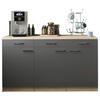 Küchenunterschrank Merle Grau/eiche Dekor B:150cm - Eichefarben/Grau, Basics, Holzwerkstoff (150/85/60cm) - Respekta
