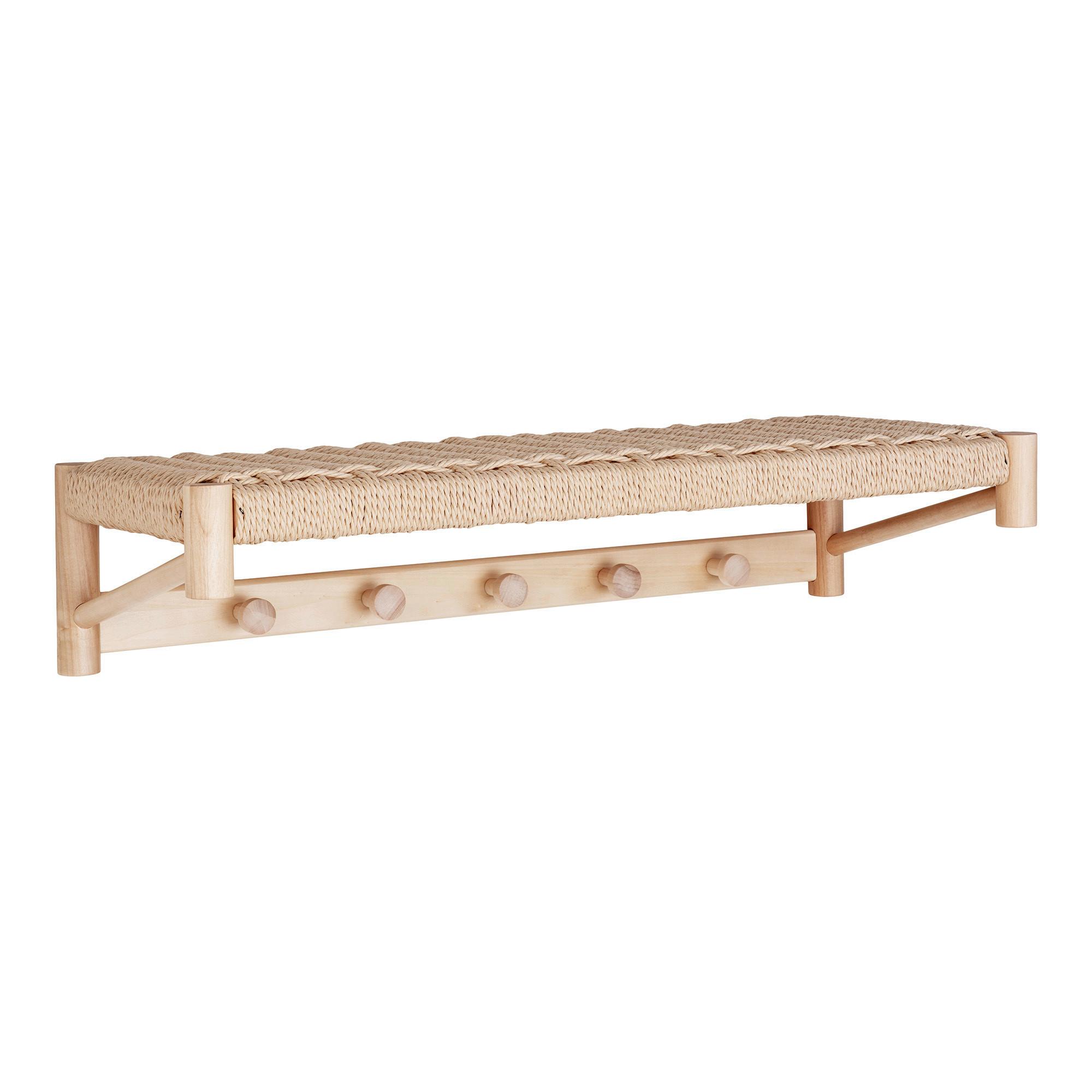 Dekowandregal Abana Naturfarben B: 78 cm - Naturfarben, Basics, Naturmaterialien/Holz (78/17/31cm)