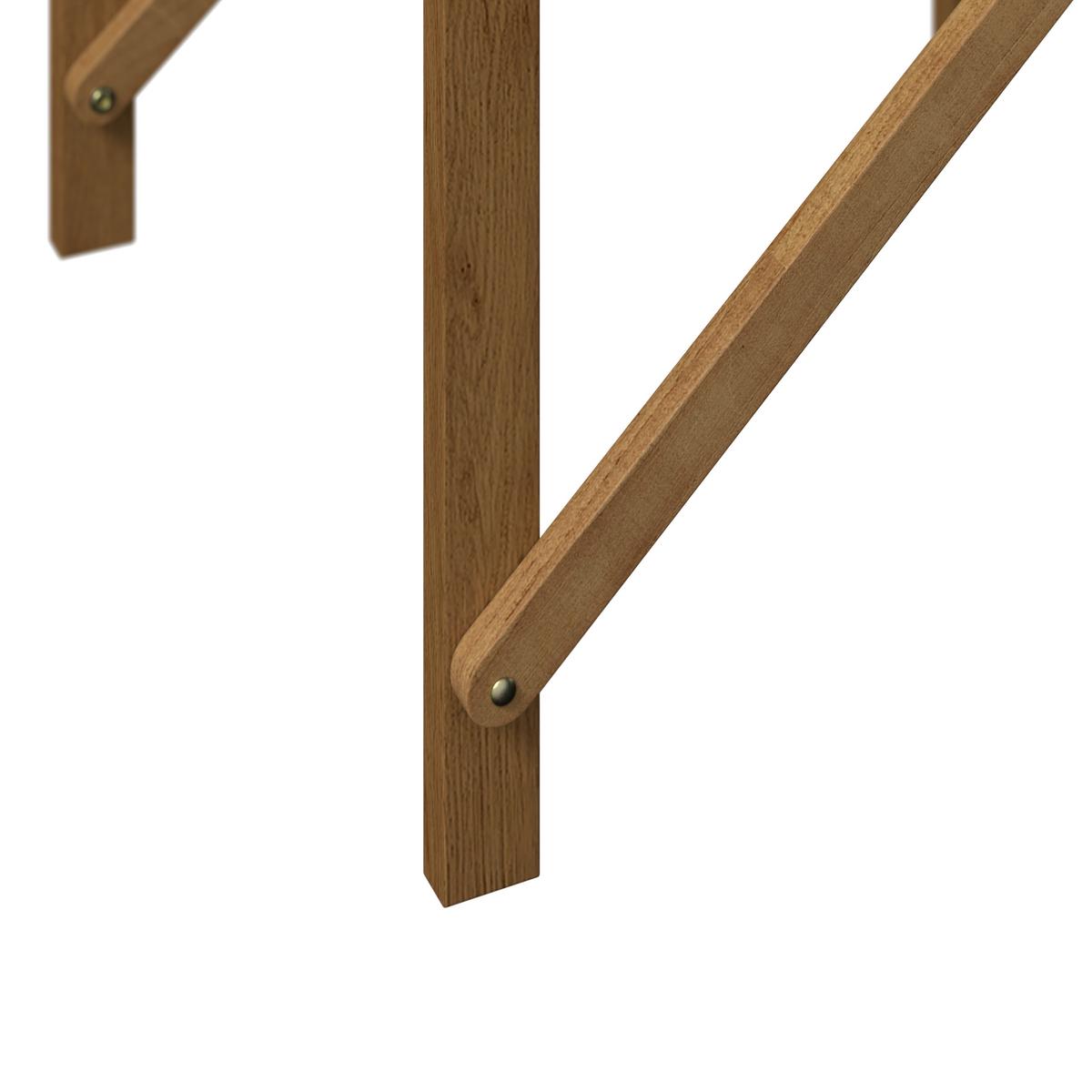 SADA NA BALKON STELLA - bílá/barvy akácie, Moderní, dřevo/textil (49,5/90/51cm) - Bessagi Garden