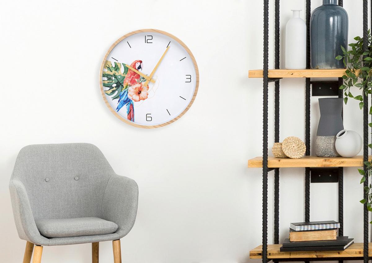 Wanduhr Cospa - Multicolor, Design, Glas/Papier (30/4cm) - Luca Bessoni