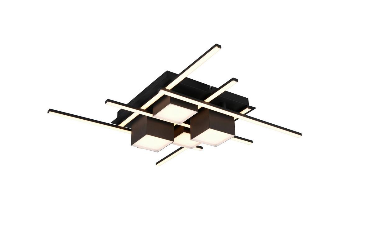 LED-Deckenleuchte 647810432 Roger - Schwarz, Design, Metall (70/11,5cm) - Trio Leuchten