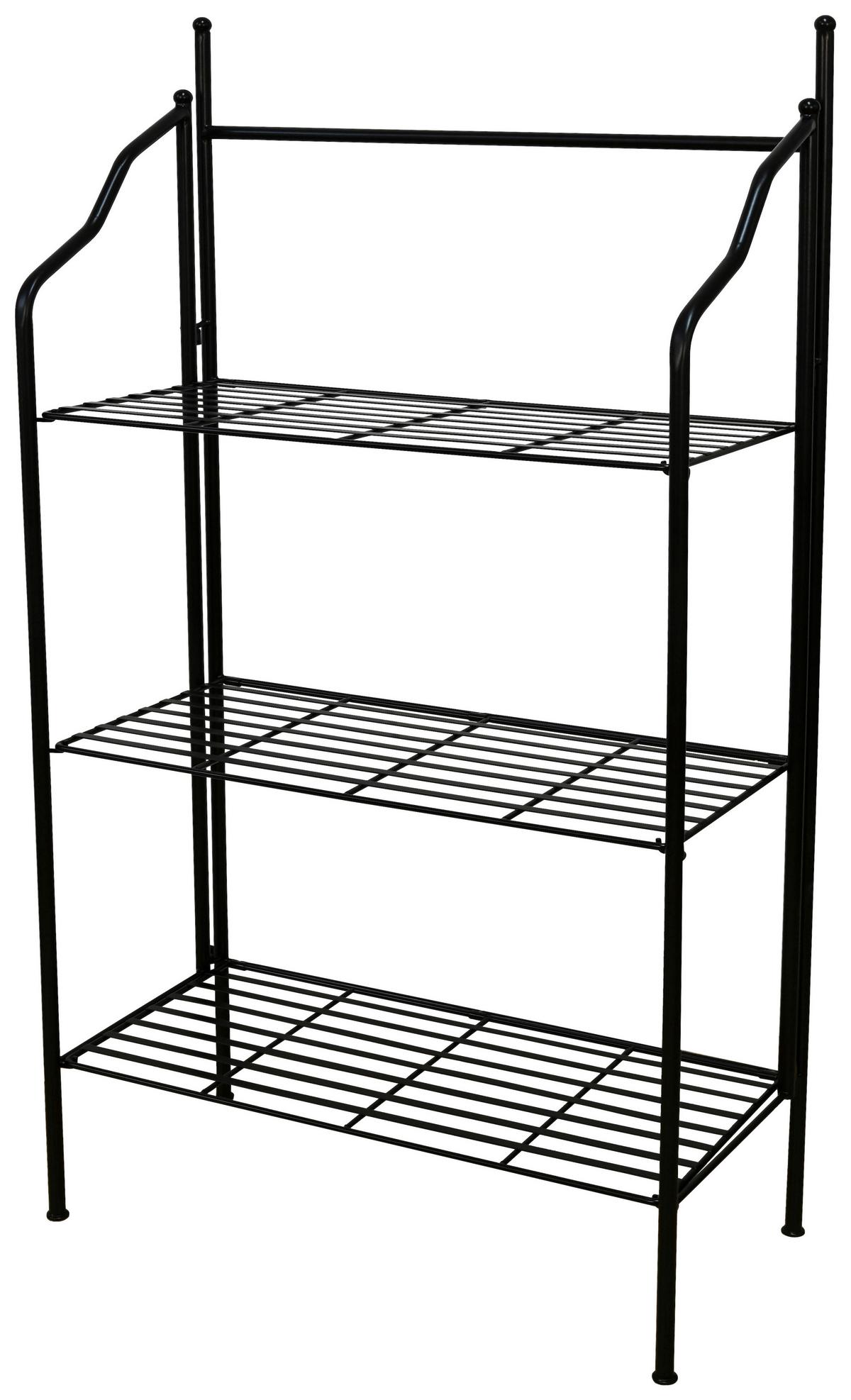 Regal Nadim Schwarz B: 55 Cm - Schwarz, Trend, Metall (55/26/110cm)