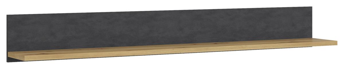 Wandregal Nina Eiche Artisan B: 164 cm - Eiche Artisan, Holzwerkstoff (164/21/23cm) - MID.YOU