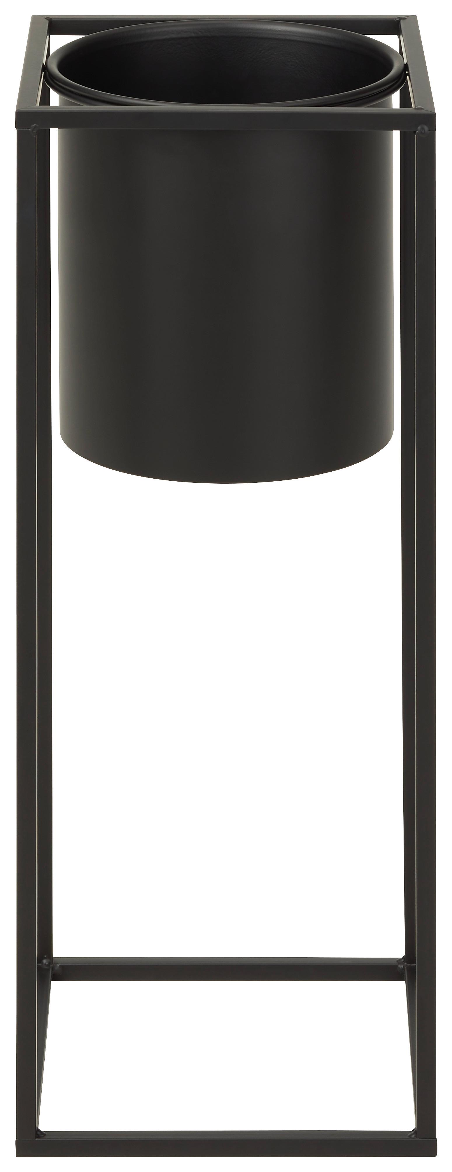 Nádoba Na Květináč Kiara -Akt- - černá, Lifestyle, kov (20,8/55,5cm) - Modern Living