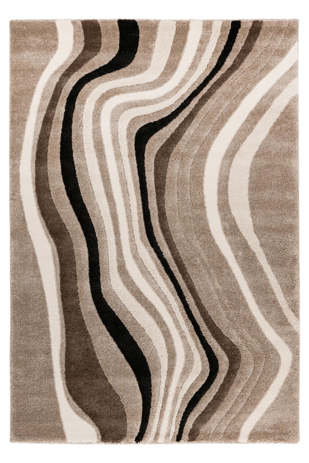 Flachwebteppich My Frisco 283 - Taupe, Basics, Textil (120/170cm) - Obsession