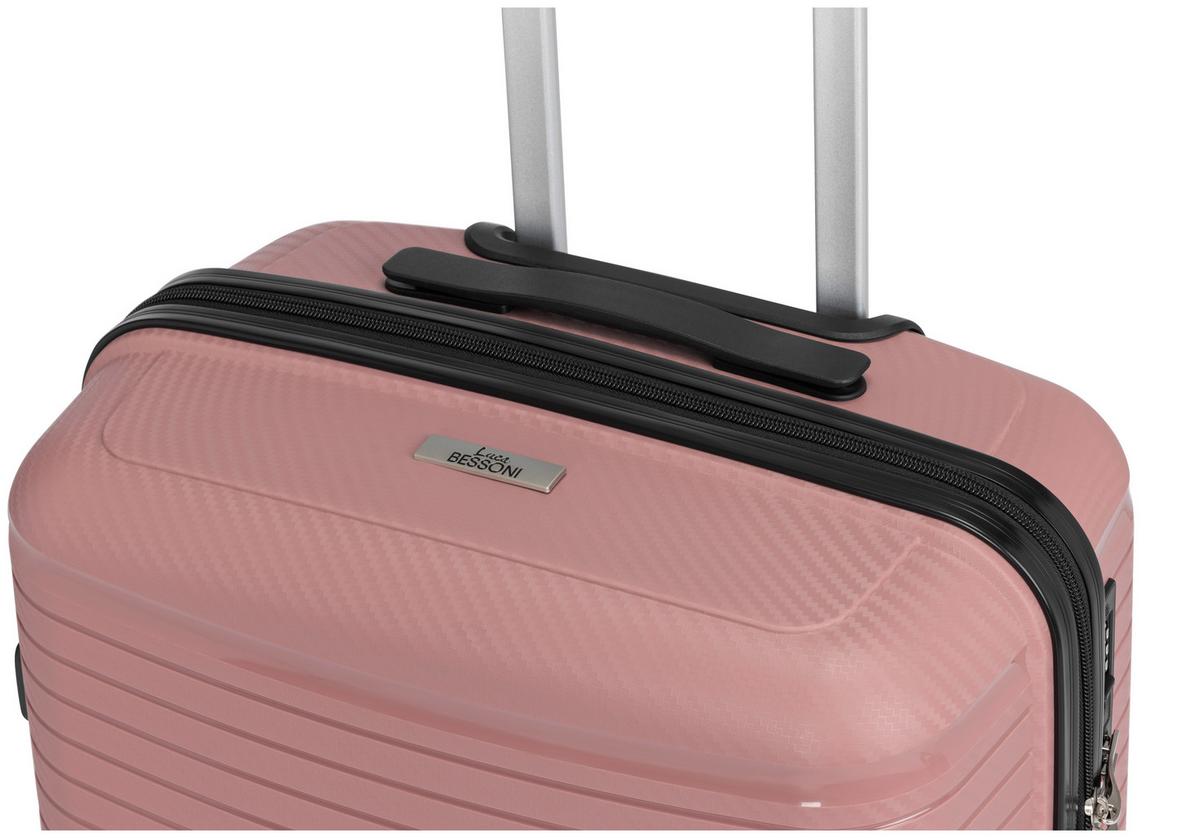 Reisekofferset Monika - Pink, KONVENTIONELL, Kunststoff/Textil - Luca Bessoni